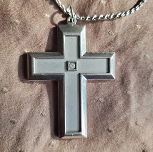 20/$30 Stainless Steel Cross and Chain